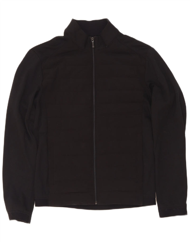 Zara herre træningsjakke topjakke medium sort nylon