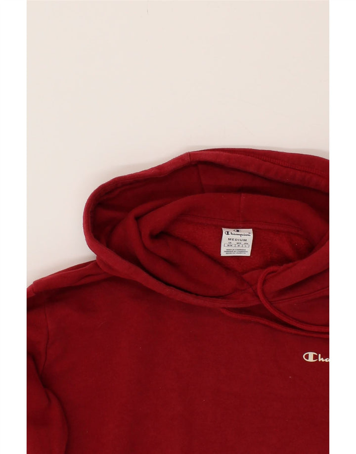 CHAMPION Womens Hoodie Jumper UK 14 Medium Red Vintage Champion and Second-Hand Champion from Messina Hembry 