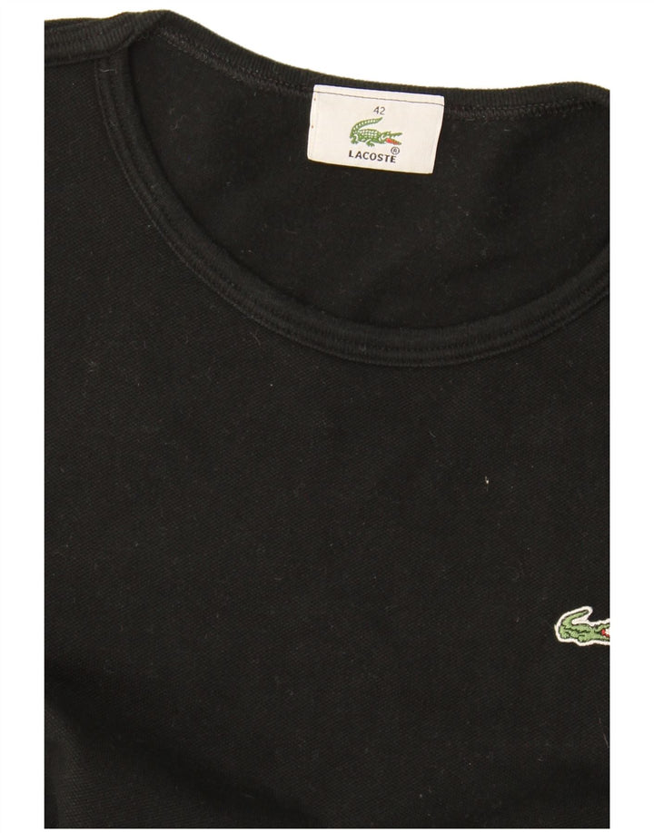 Lacoste T-shirt top til kvinder størrelse 42 Large Sort