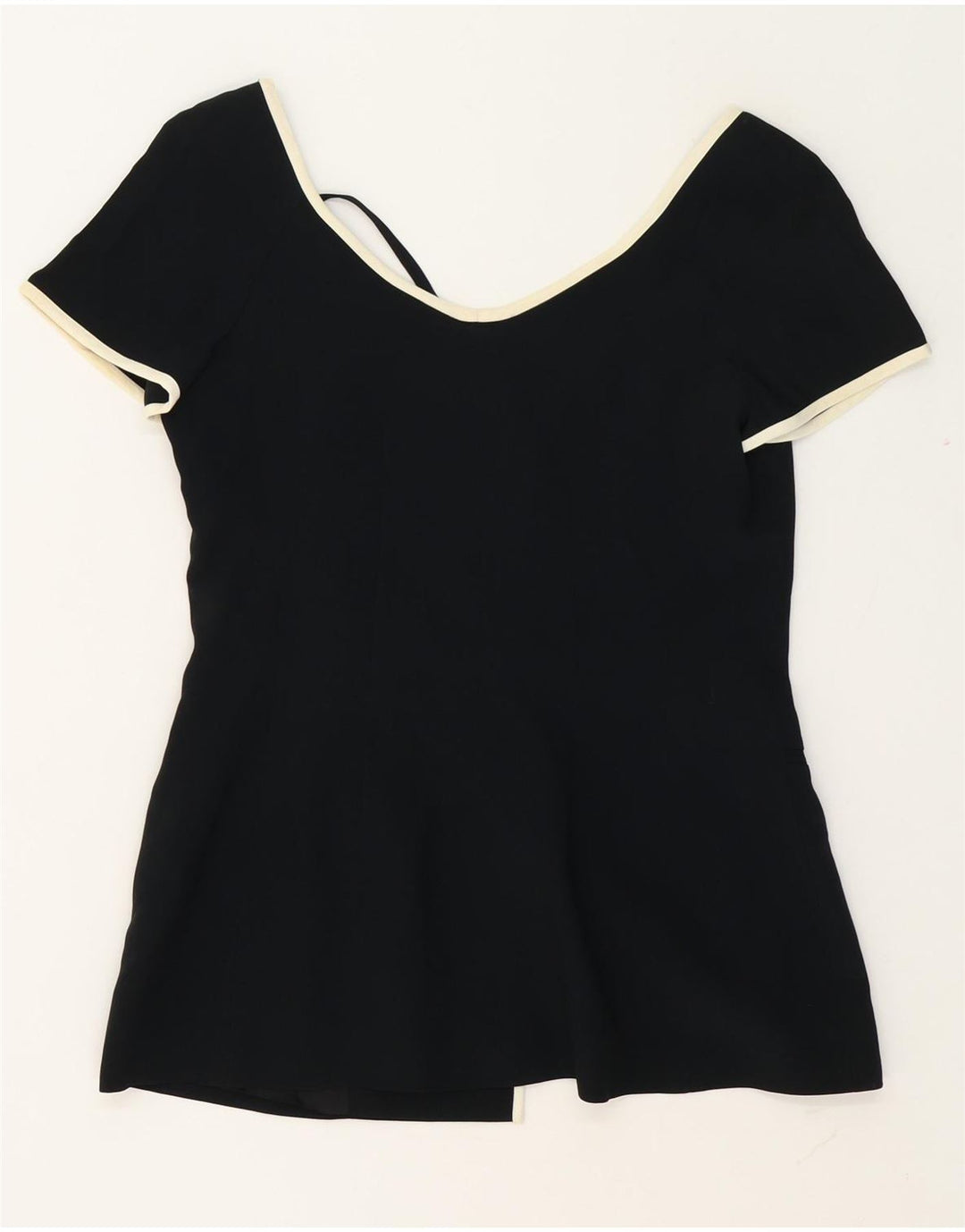 Maria Grazia Severi Dame Kortærmet Blazer Jacket IT 46 Large Sort