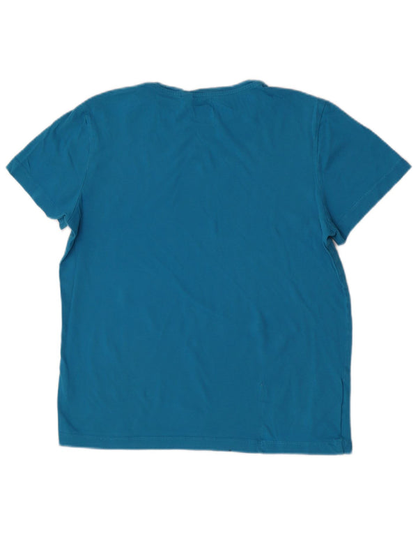 K-Way Dame T-Shirt Top UK 14 Medium Blue