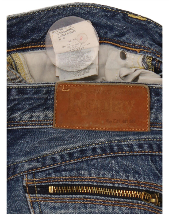 Replay Dame Slim Jeans W27 L34 Blå Bomuld