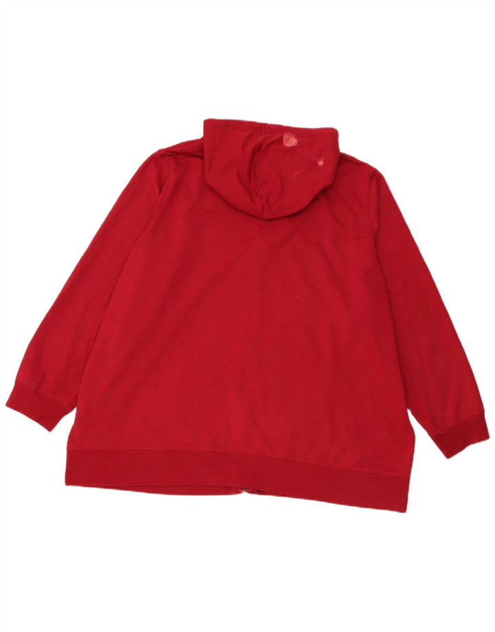 Marks & Spencer Mens Autograph Zip Hoodie Sweater XL Red Polyester