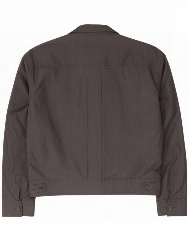 Trussardi Herre Zip Regular Fit Jacket UK 36 Small Grey Polyester