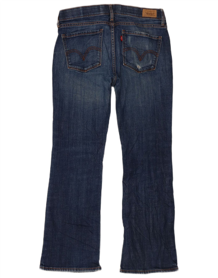 Levi's Dame 525 Bootcut Jeans US 10 Large W30 L28 Blå Bomuld