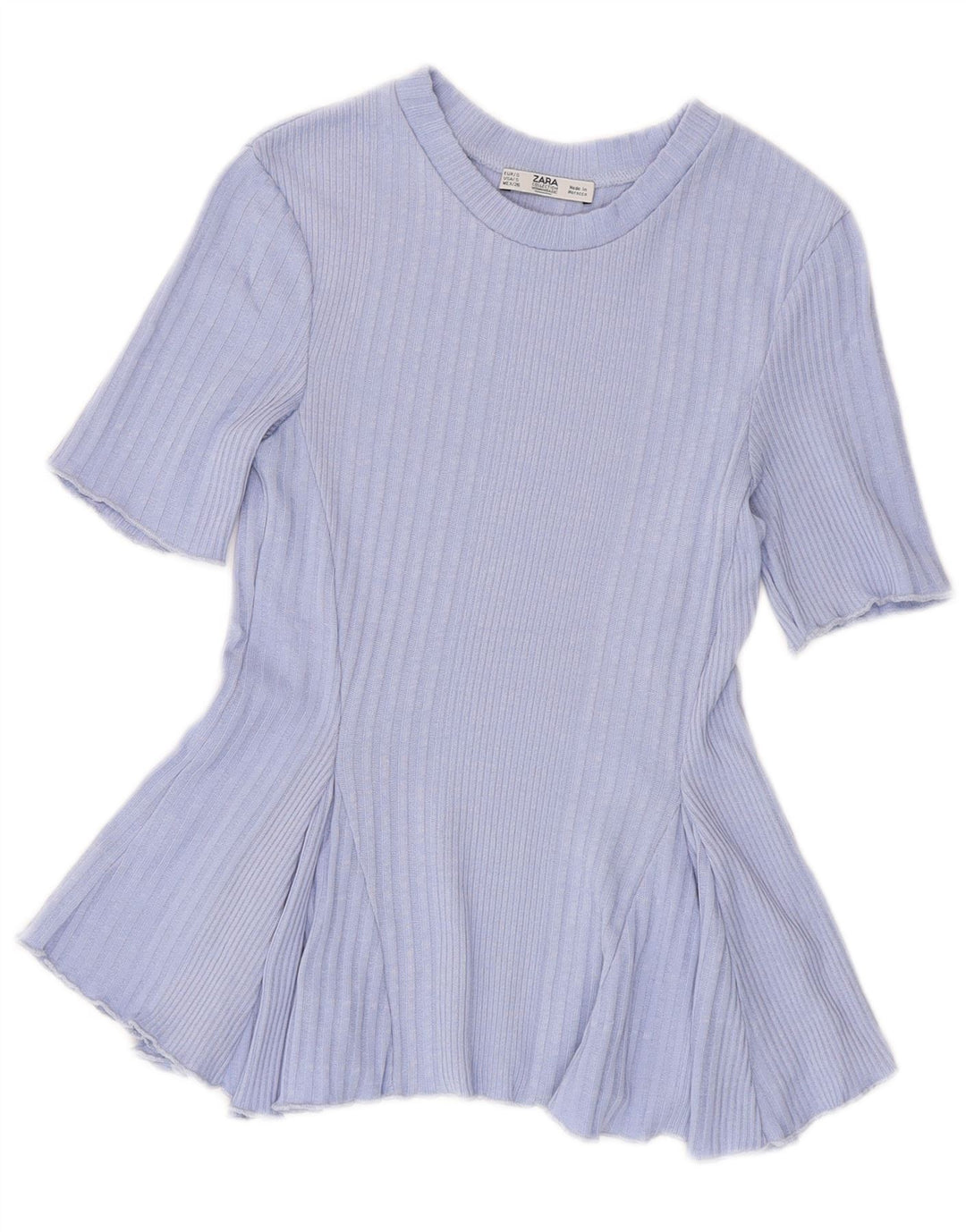 ZARA Crop Top til kvinder UK 8 Lille Lilla