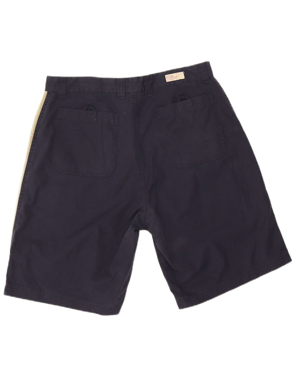Fat Face Herre Casual Shorts Large W34 Navy Blue Colourblock Polyester