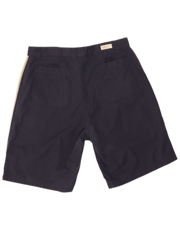Fat Face Herre Casual Shorts Large W34 Navy Blue Colourblock Polyester