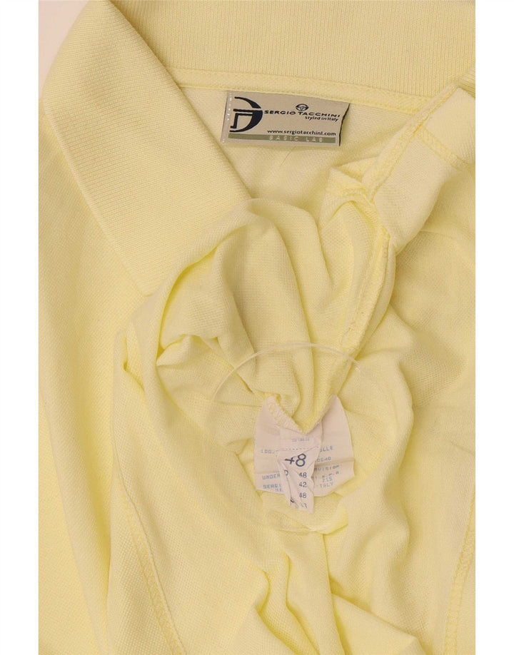 Sergio Tacchini Herre poloshirt IT 48 Medium Gul Bomuld