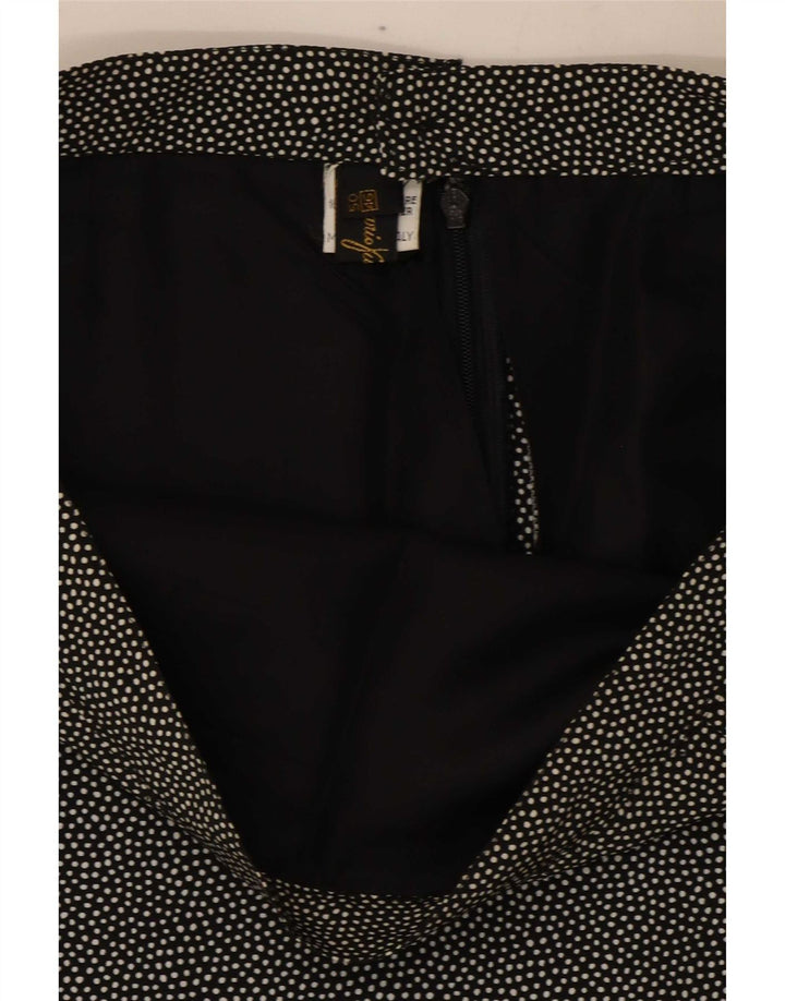 Mario Pucci Cecconi Dame 2-delt nederdelsæt IT 46 Large W30 Sort Plettet