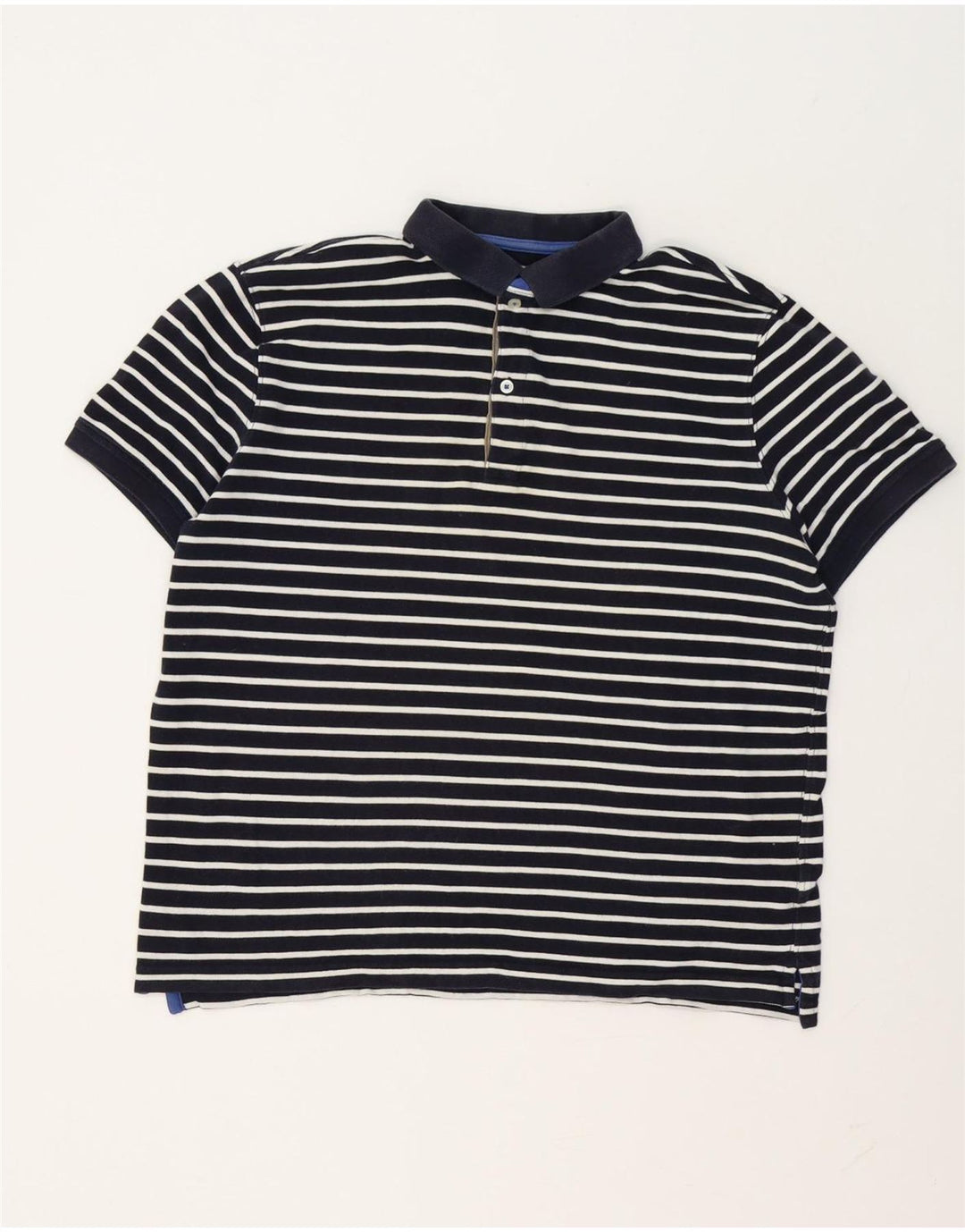 Massimo Dutti Herre poloshirt Stor marineblå stribet
