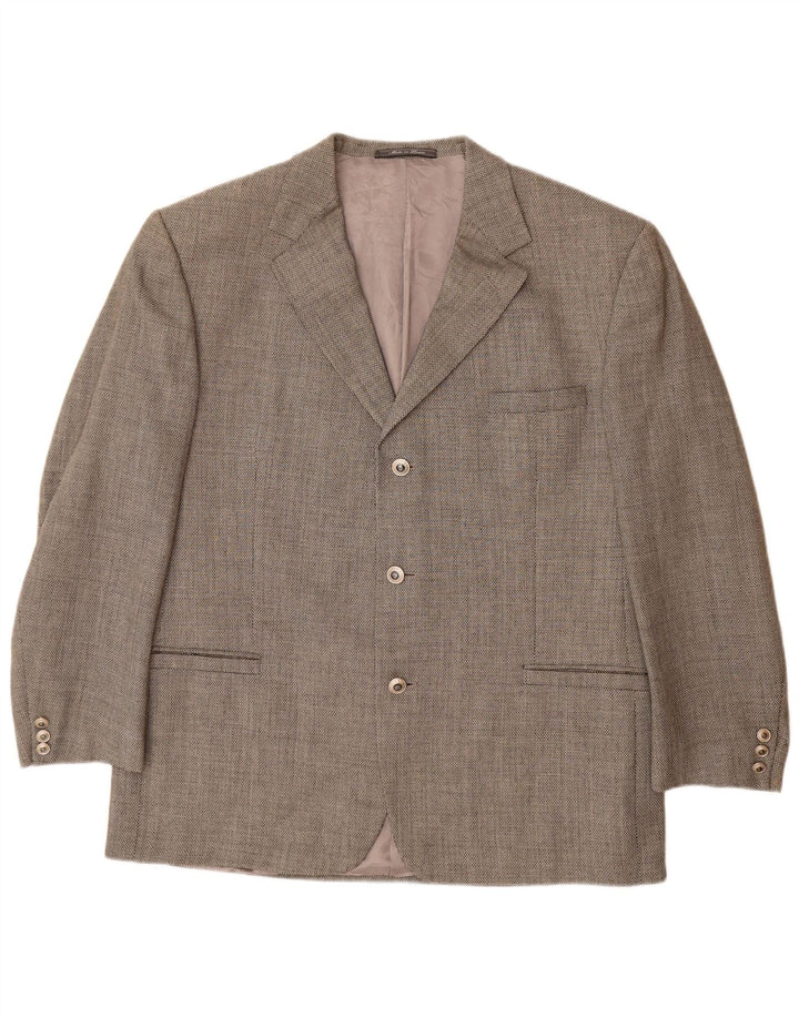 VERSACE Herre 3-knaps blazerjakke UK 42 XL Grå uld