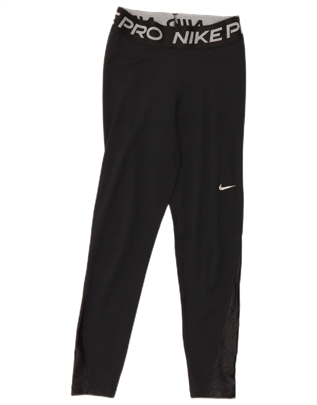 Nike Dame Dri Fit Grafiske Leggings UK 6 XS Sort Polyester