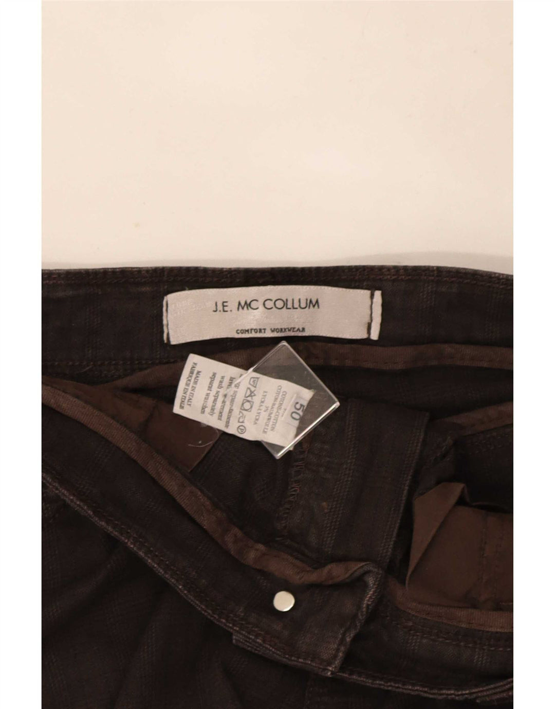J.E. Mc Collum Herre Casual Bukser IT 50 Large W36 L32 Brun ternet
