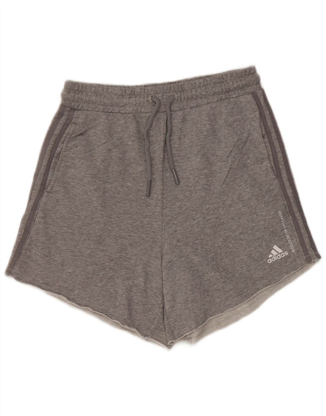 Adidas sportsshorts til kvinder UK 12/14 mellemgrå bomuld