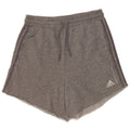 Adidas sportsshorts til kvinder UK 12/14 mellemgrå bomuld