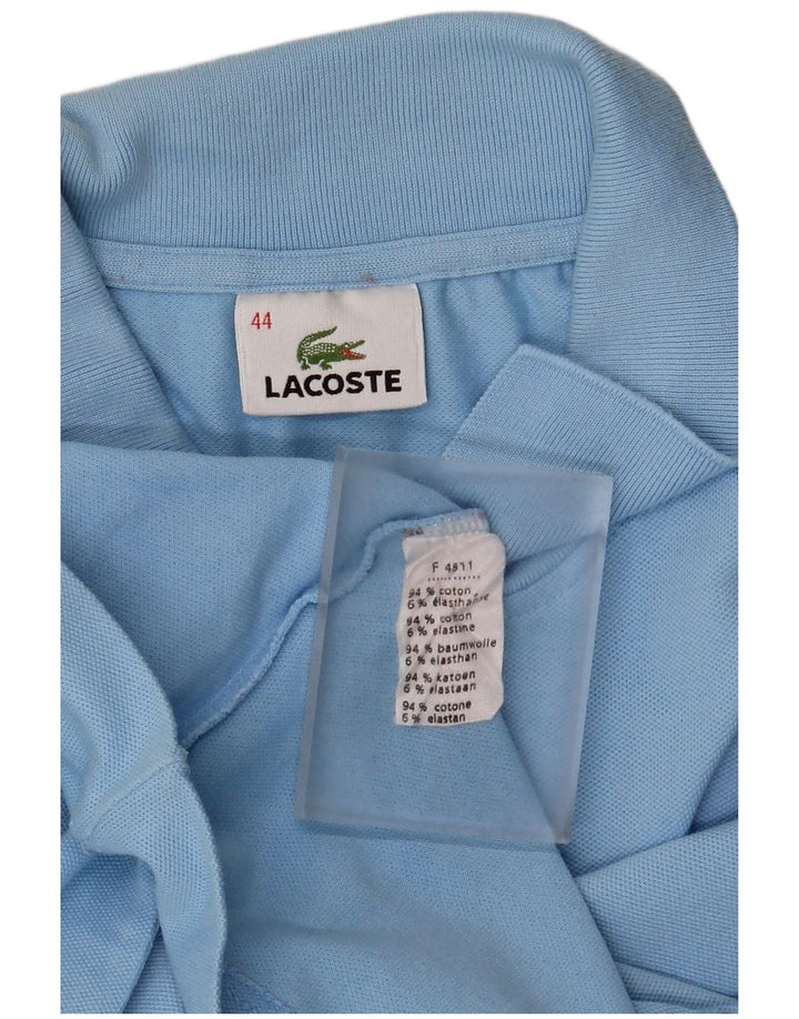 Lacoste Dame Polo Shirt Størrelse 44 Stor Blå Bomuld