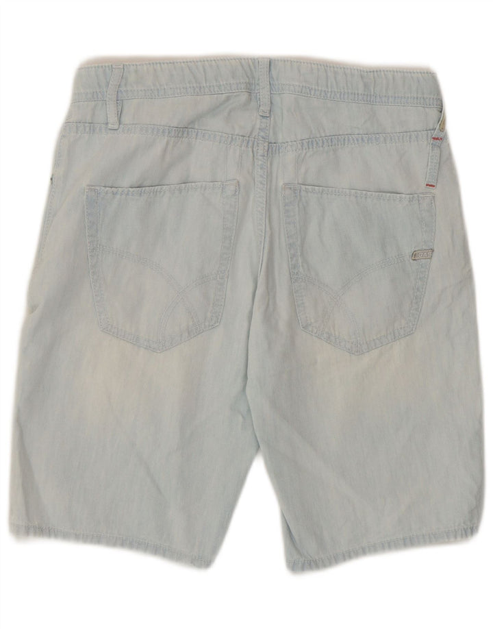 Gas Denim Shorts til mænd W29 Medium Blue Cotton