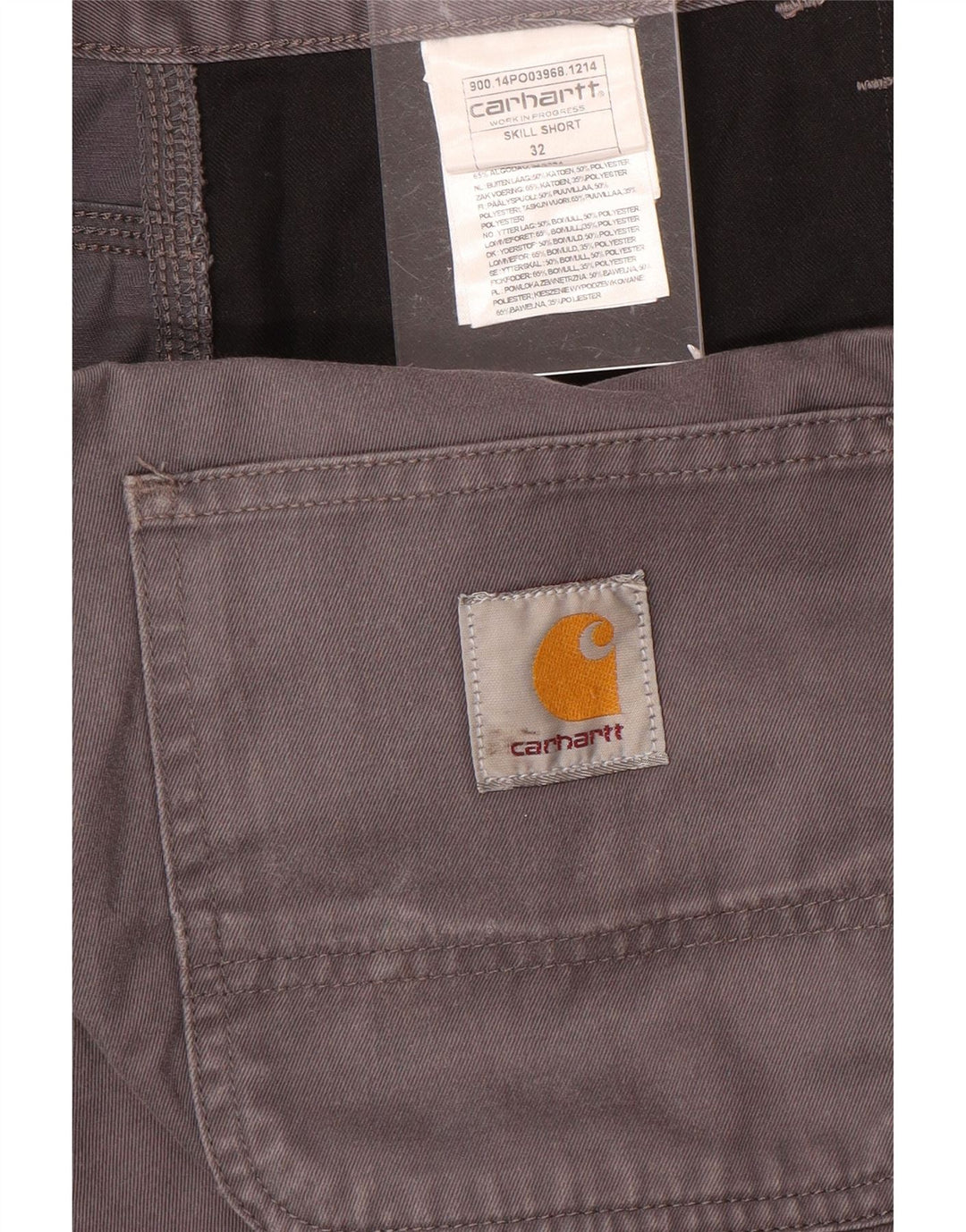 Carhartt Herre Casual Shorts W32 Medium Grey Bomuld