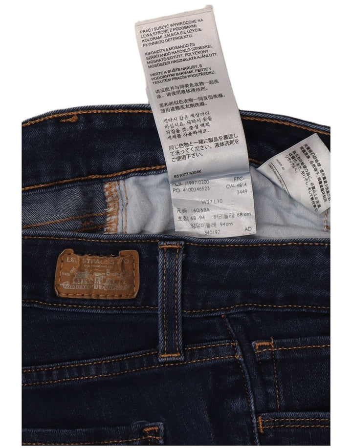 LEVI'S Skinny Jeans til kvinder W27 L30 Blå Bomuld