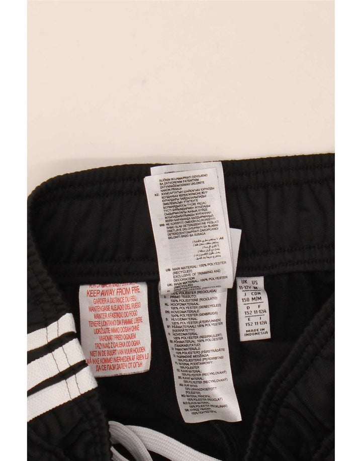 Adidas Drenge Træningsdragt Bukser Joggers 11-12 År Sort Polyester