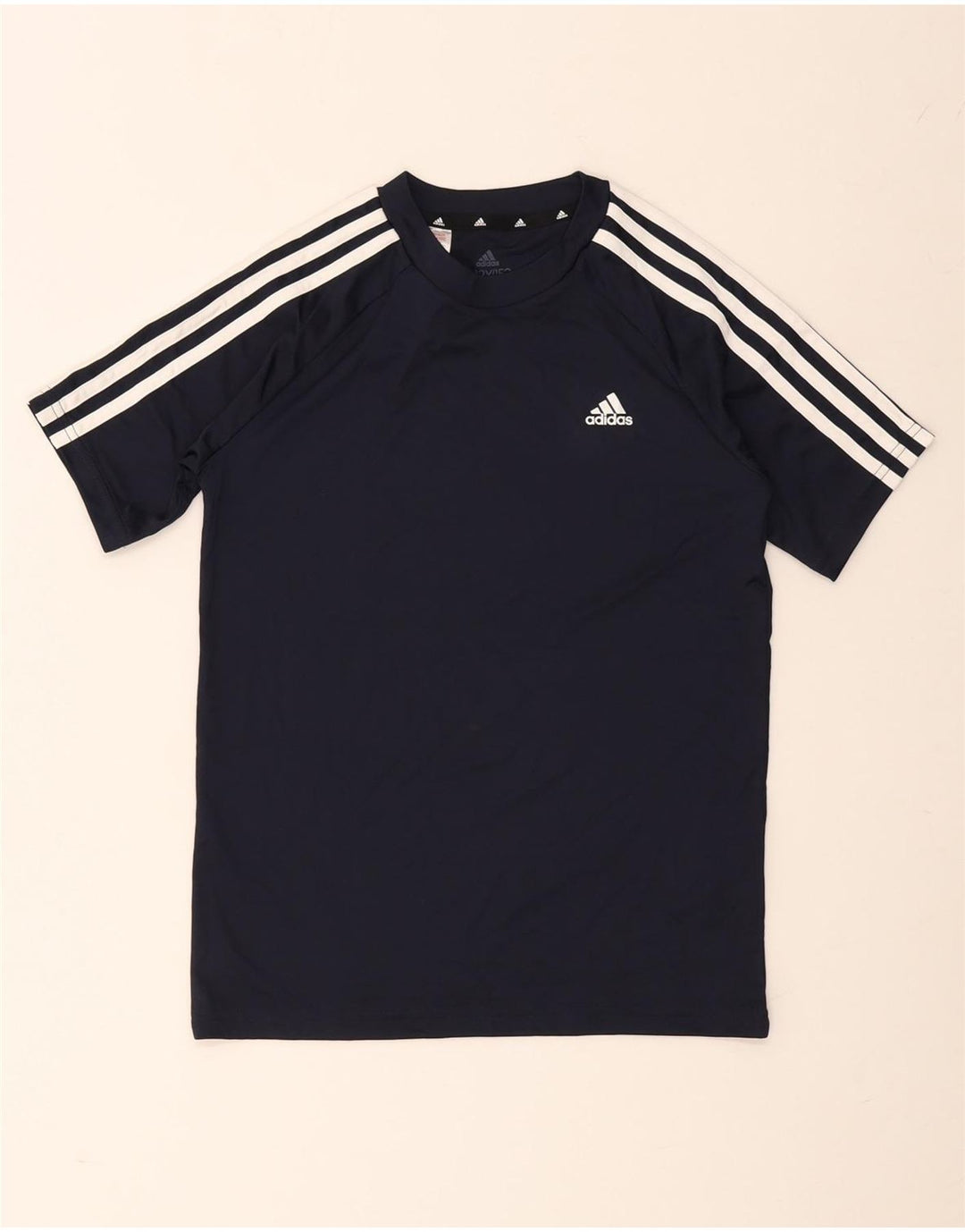 Adidas Boys Aeroready T-Shirt Top 11-12 år Navy Blue Polyester