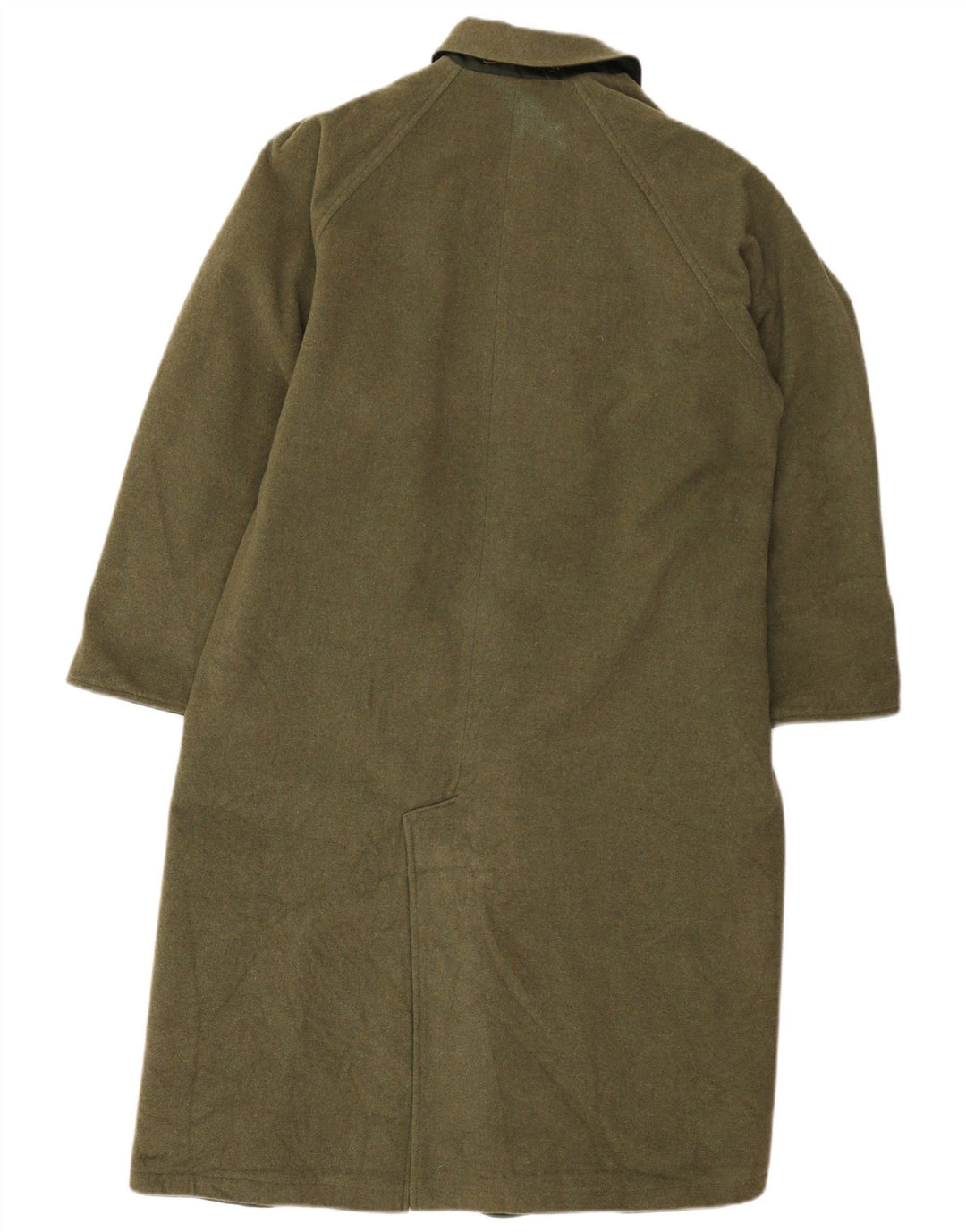 Vintage vendbar overfrakke til kvinder EU 44 XL Khaki Polyester