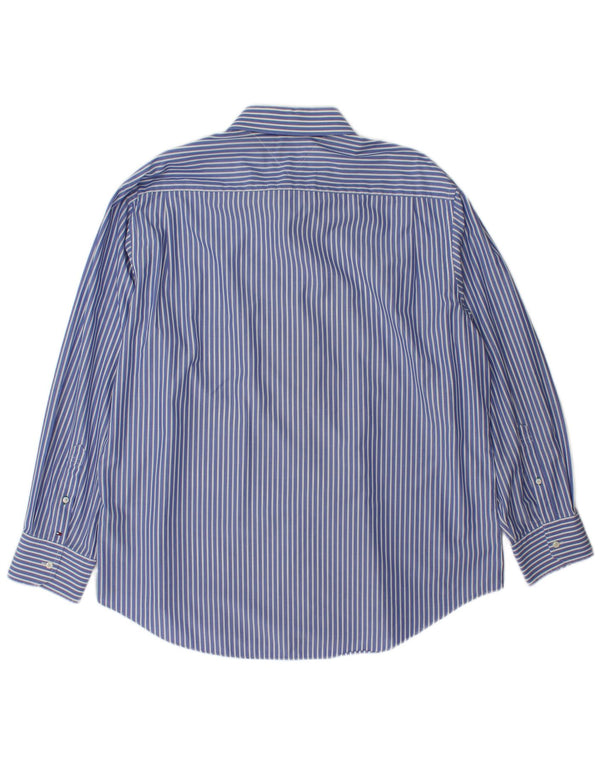 Tommy Hilfiger herreskjorte str. 34/3518 2XL blå stribet bomuld