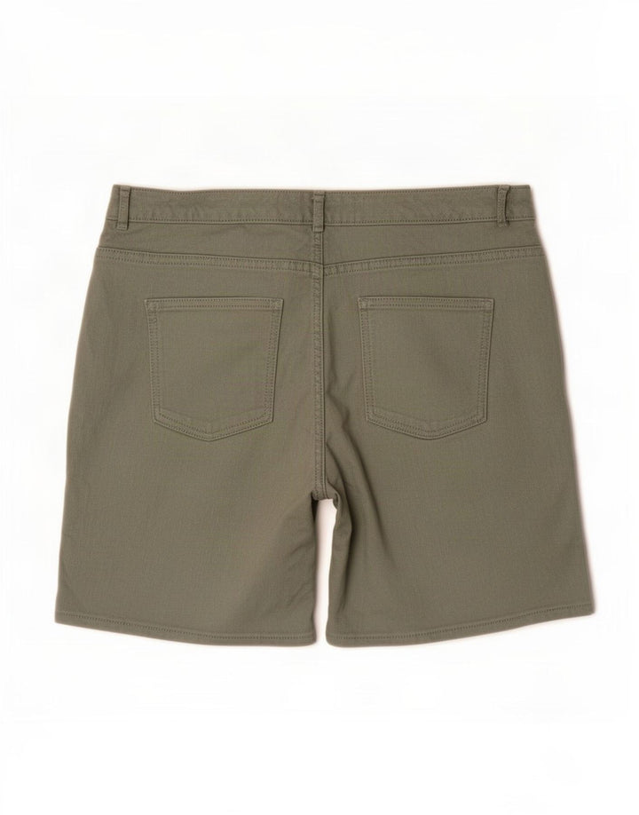 Fat Face Dame Denim Shorts UK 12 Medium W30 Grøn Bomuld