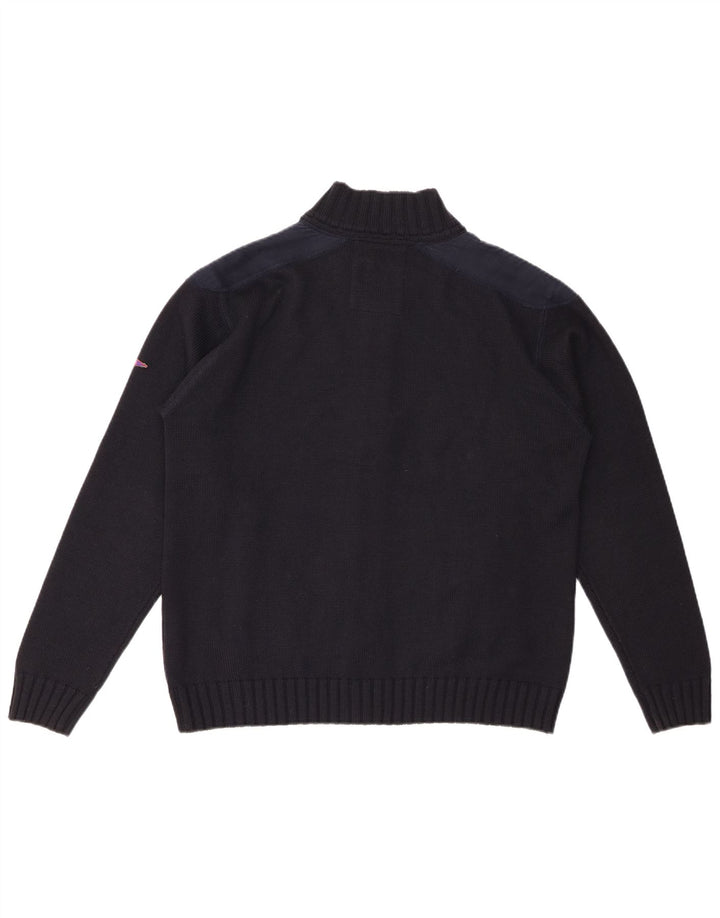 PORTOFINO Dame Cardigan Sweater UK 16 Large Black Wool