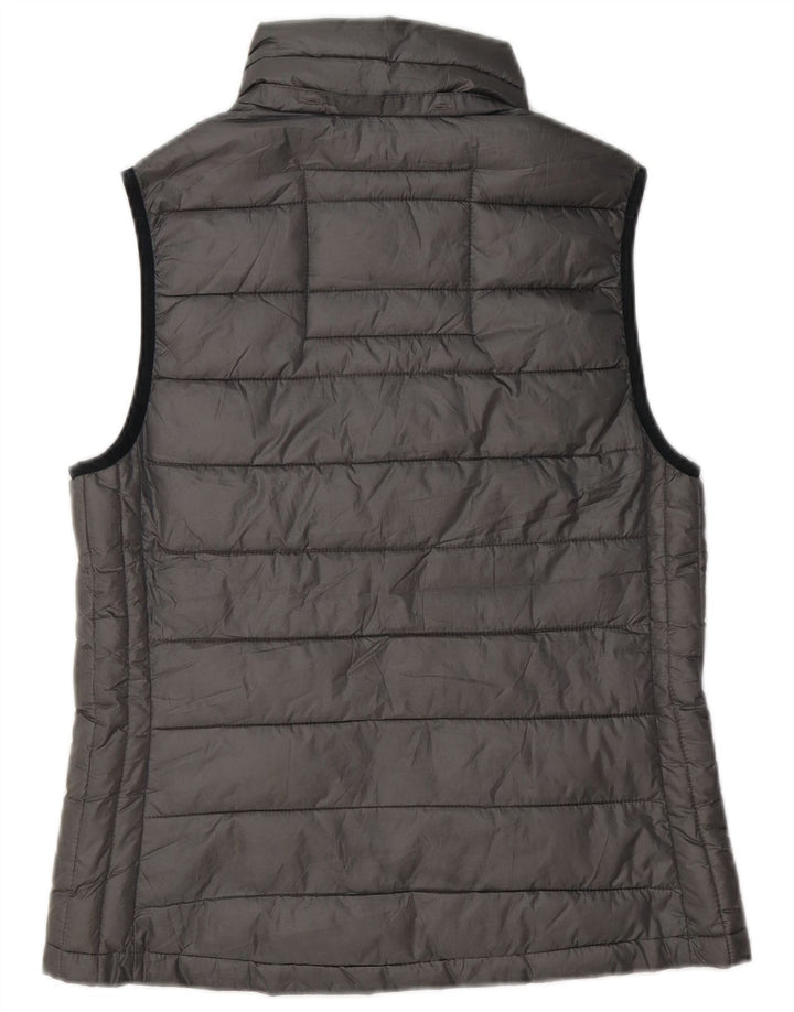 Superdry Womens ærmeløs polstret Gilet UK 14 Medium Grey Polyester
