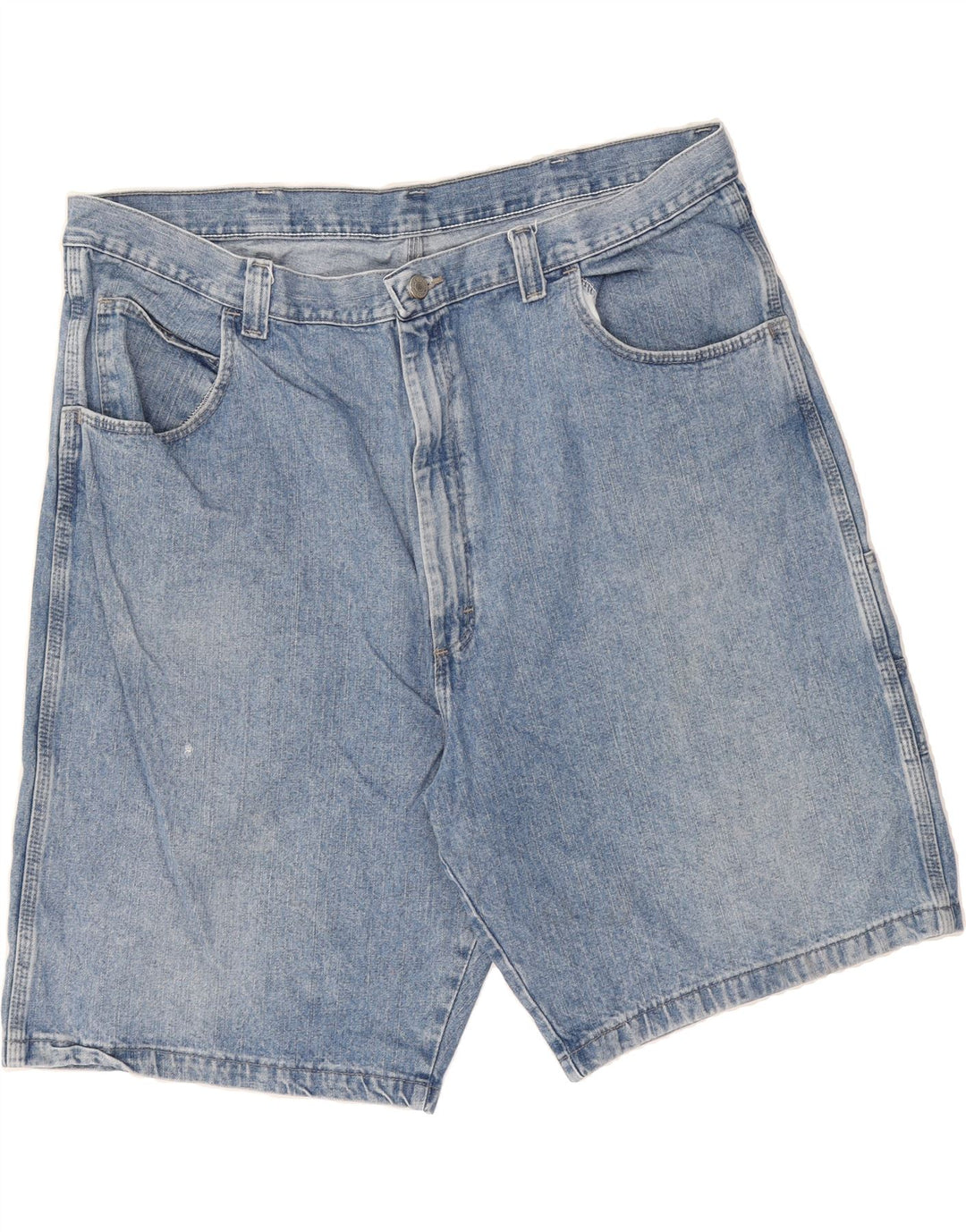 WRANGLER Mens Cargo Denim Shorts W42 2XL Blue Cotton Vintage Wrangler and Second-Hand Wrangler from Messina Hembry 