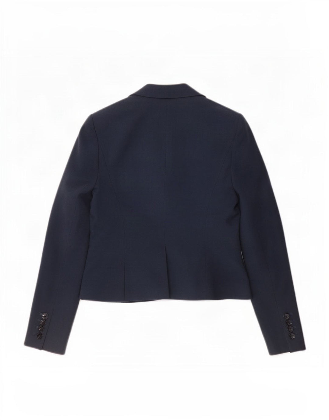 L.K. Bennett Dame 1 Knap Blazer Jacket UK 10 Small Navy Blue Polyester