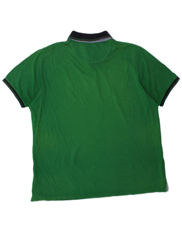 Bugatti herre poloshirt 3XL grøn bomuld