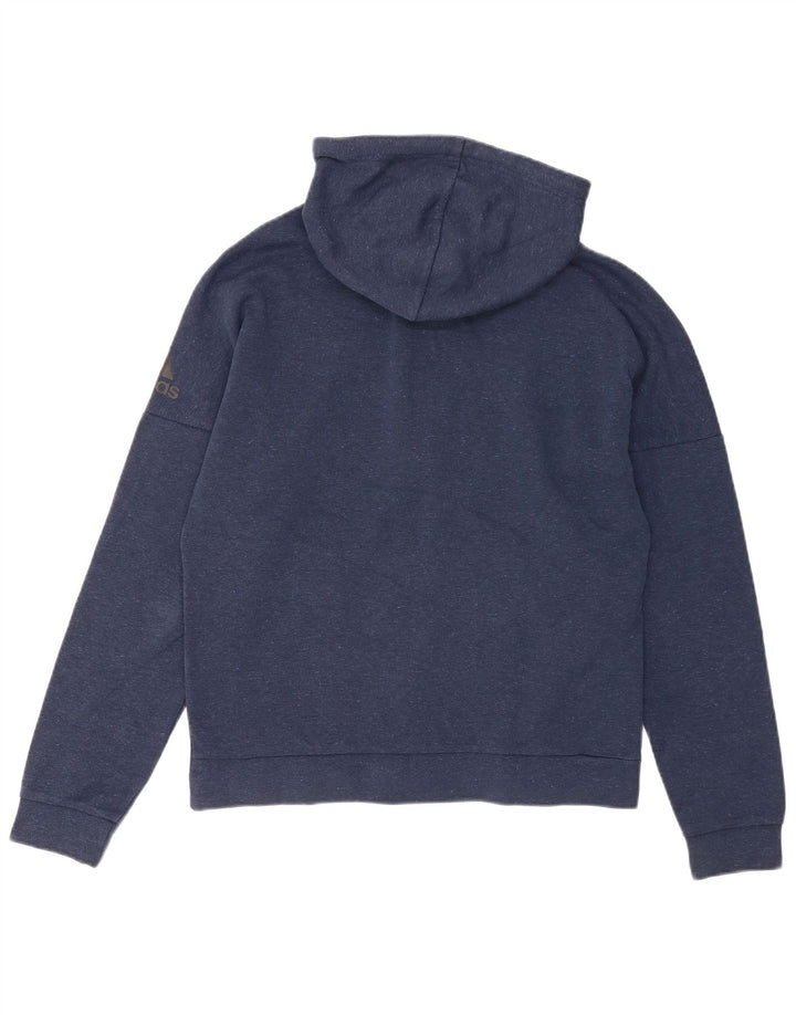 Adidas Hættetrøje med lynlås til mænd Medium Navy Blue Flecked