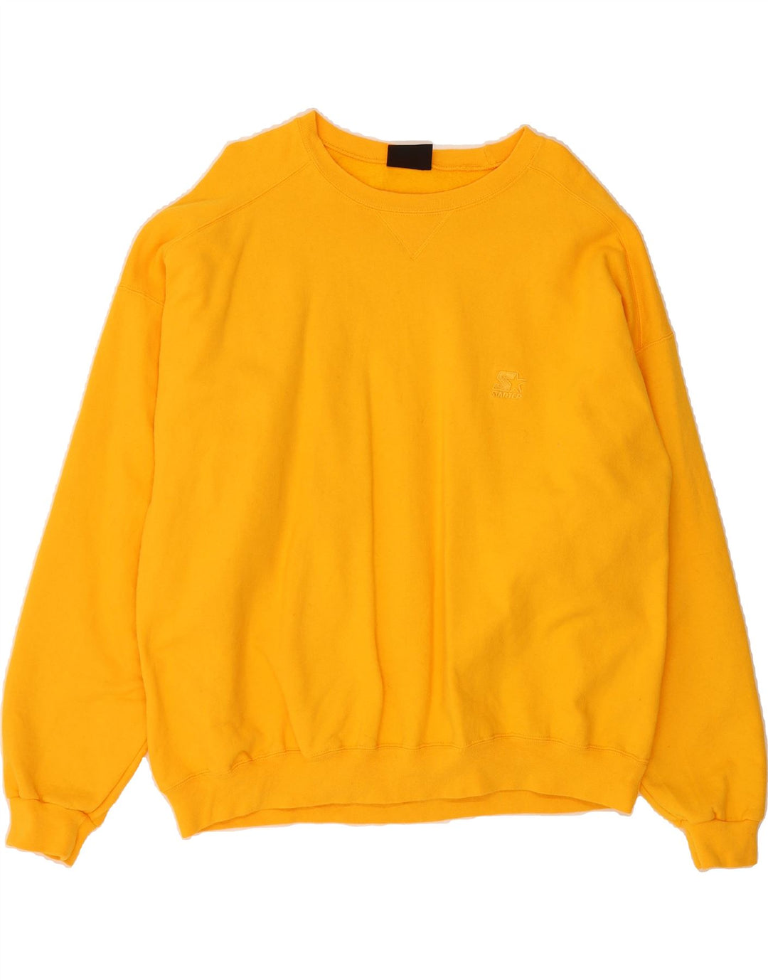 STARTER Mens Sweatshirt Jumper 2XL Yellow Vintage Starter and Second-Hand Starter from Messina Hembry 