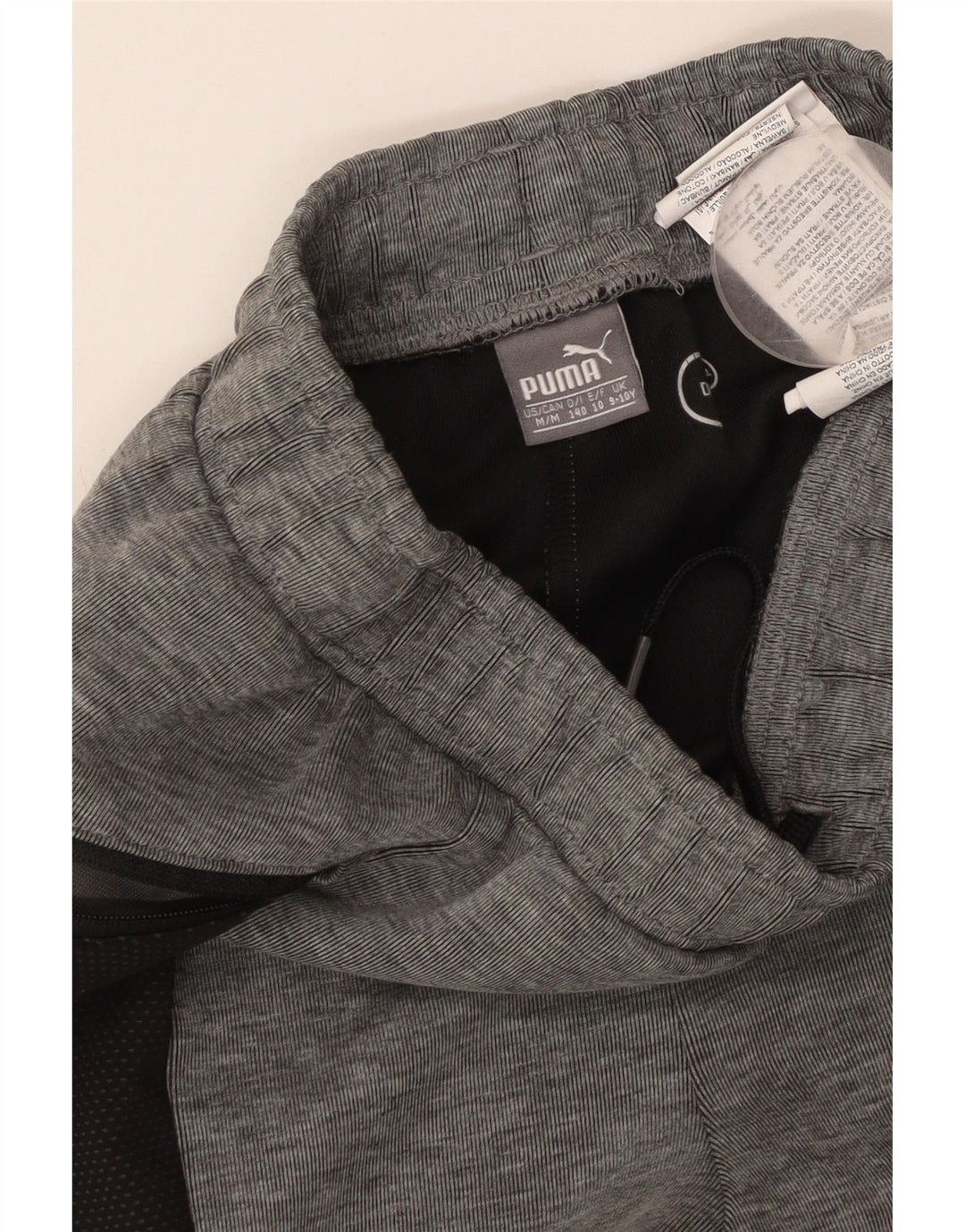 PUMA Træningsdragt til drenge Bukser Joggers 9-10 år Grå Colourblock Bomuld