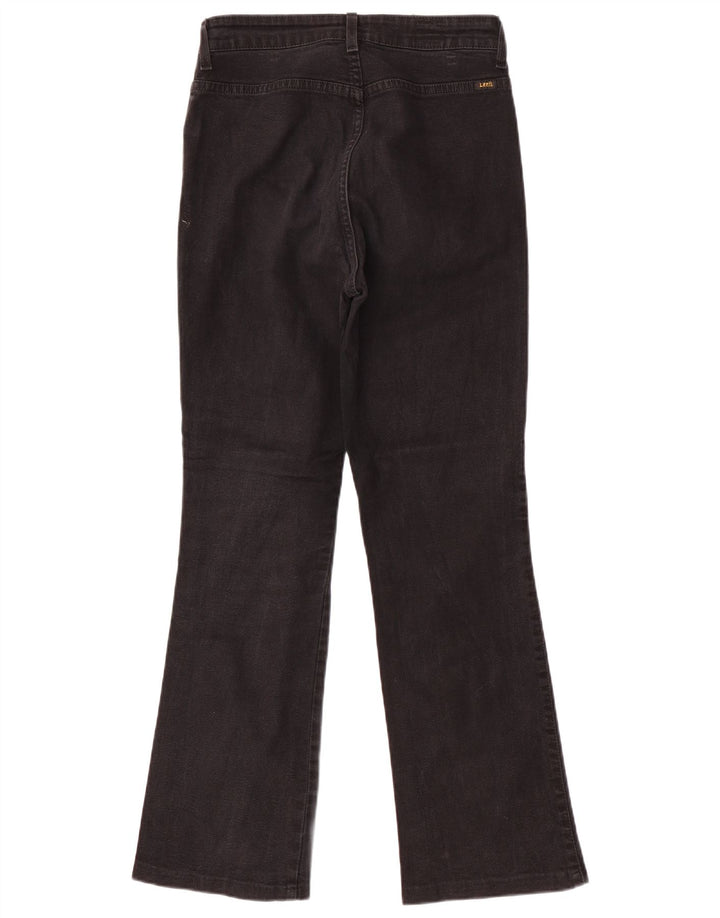 Lee Dame Højtaljet Bootcut Jeans W31 L30 Sort Bomuld