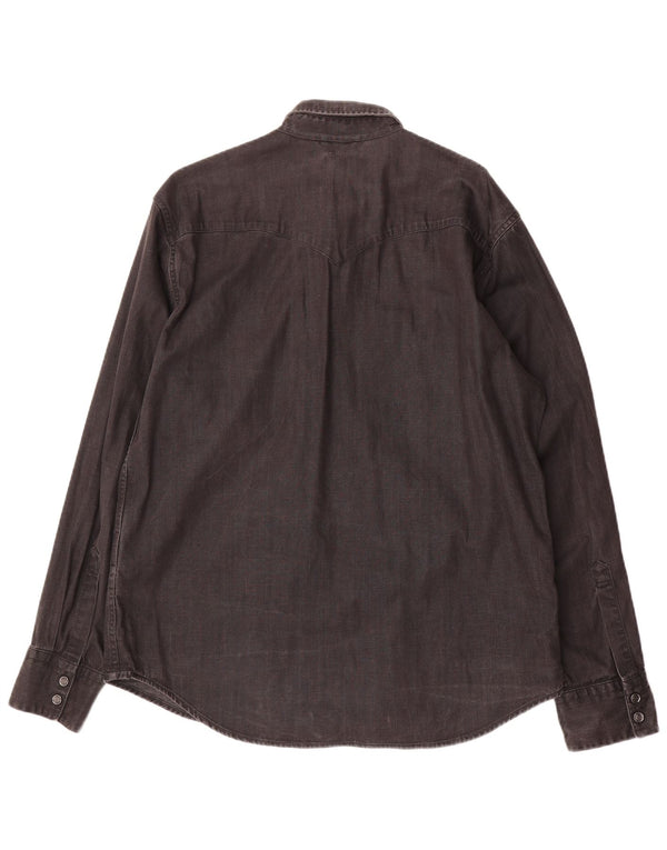 Levi's Herre Denim Shirt XL Sort Bomuld
