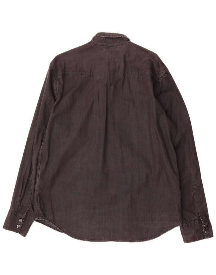 Levi's Herre Denim Shirt XL Sort Bomuld
