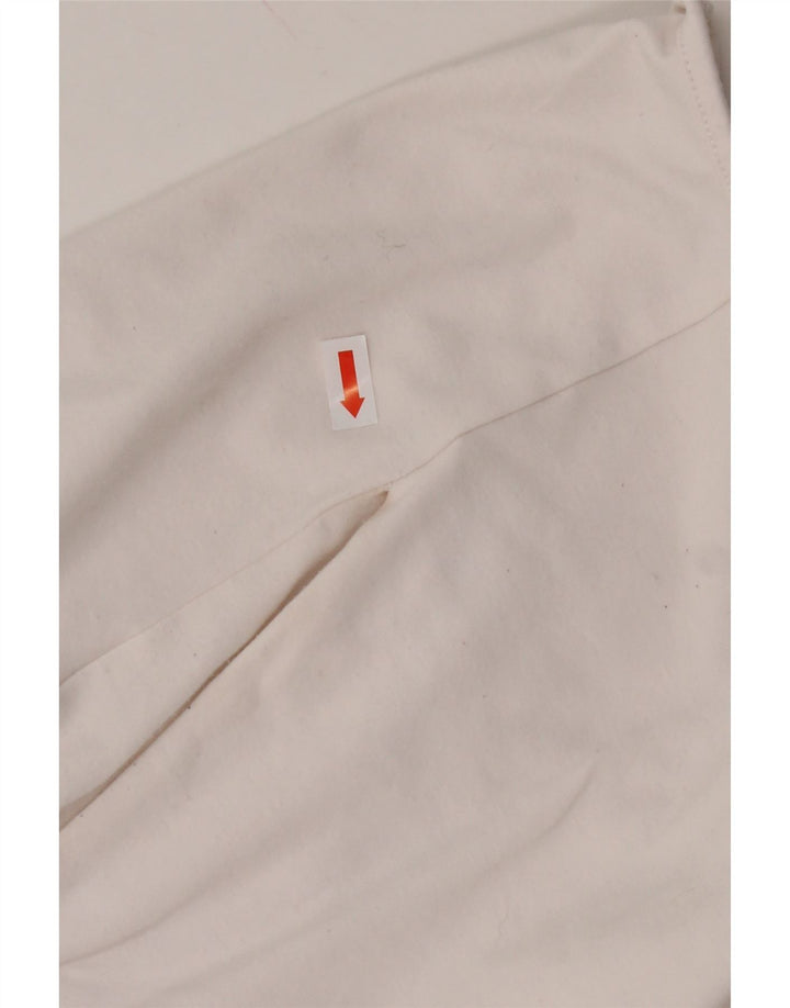 FILA Womens Graphic Sport Shorts UK 14 Medium  White