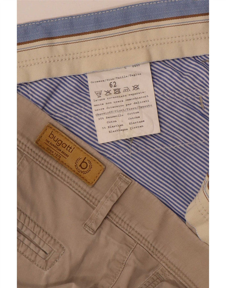 Bugatti Herre Chino Shorts W46 3XL Beige Bomuld