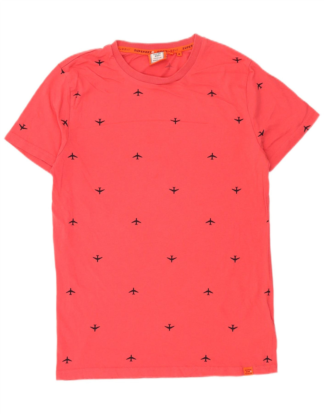 SUPERDRY Herre grafisk T-shirt Top Medium Rød Bomuld
