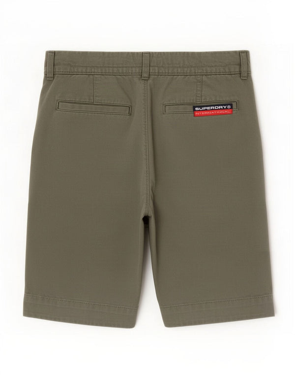 Superdry Chino Shorts til mænd Medium W30 Grøn bomuld
