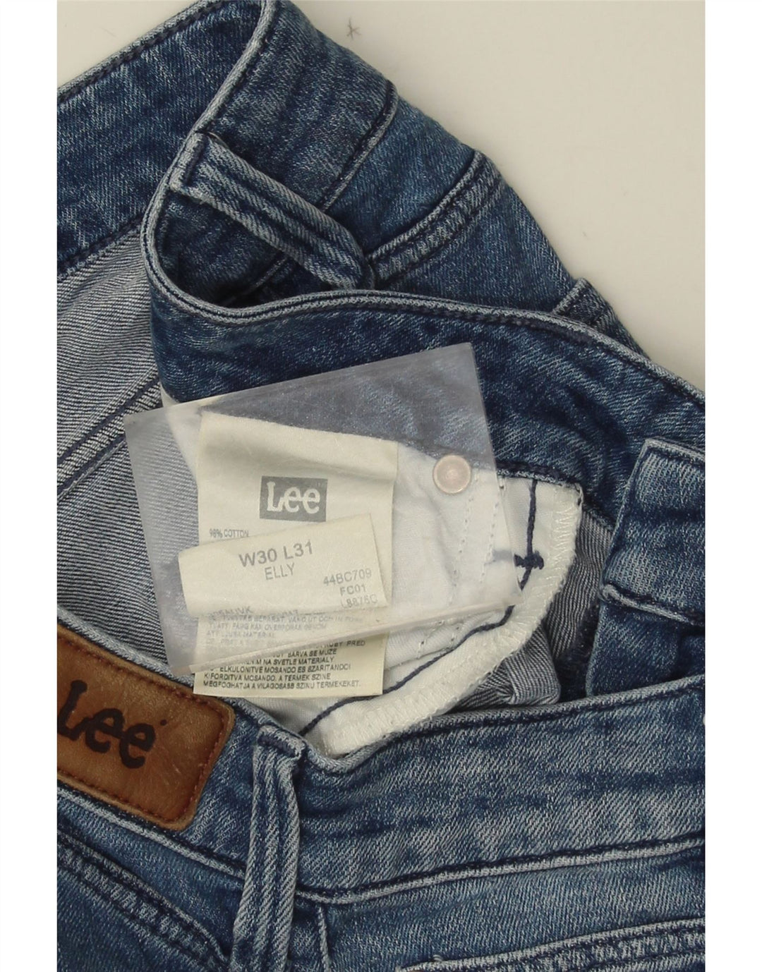 Lee Dame Elly Slim Jeans W30 L31 Blå Bomuld