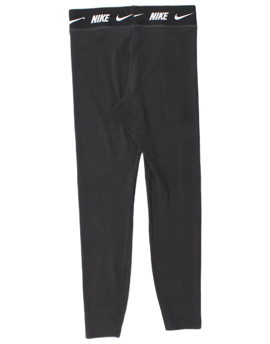 NIKE Womens Tight Fit Graphic Leggings UK 12 Medium  Black Cotton