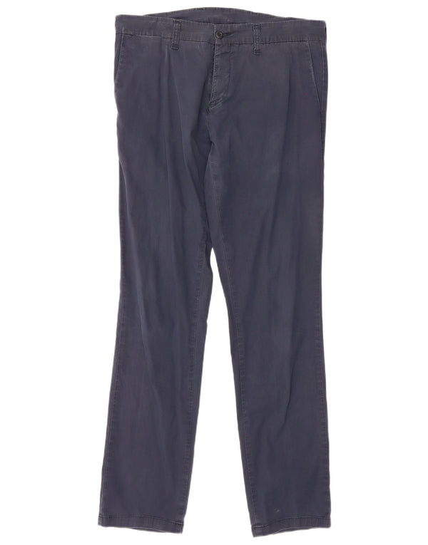 Carhartt Herre Slim Chino Bukser W34 L34 Marineblå Bomuld