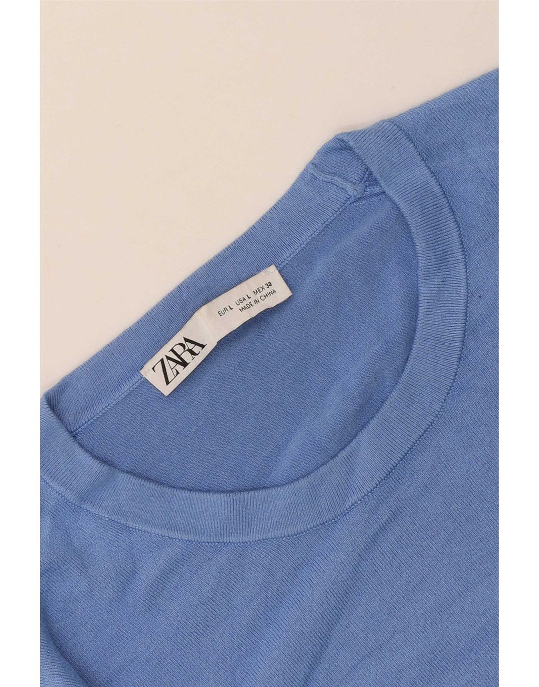 Zara Dame Jumper Sweater UK 14 Stor Blå