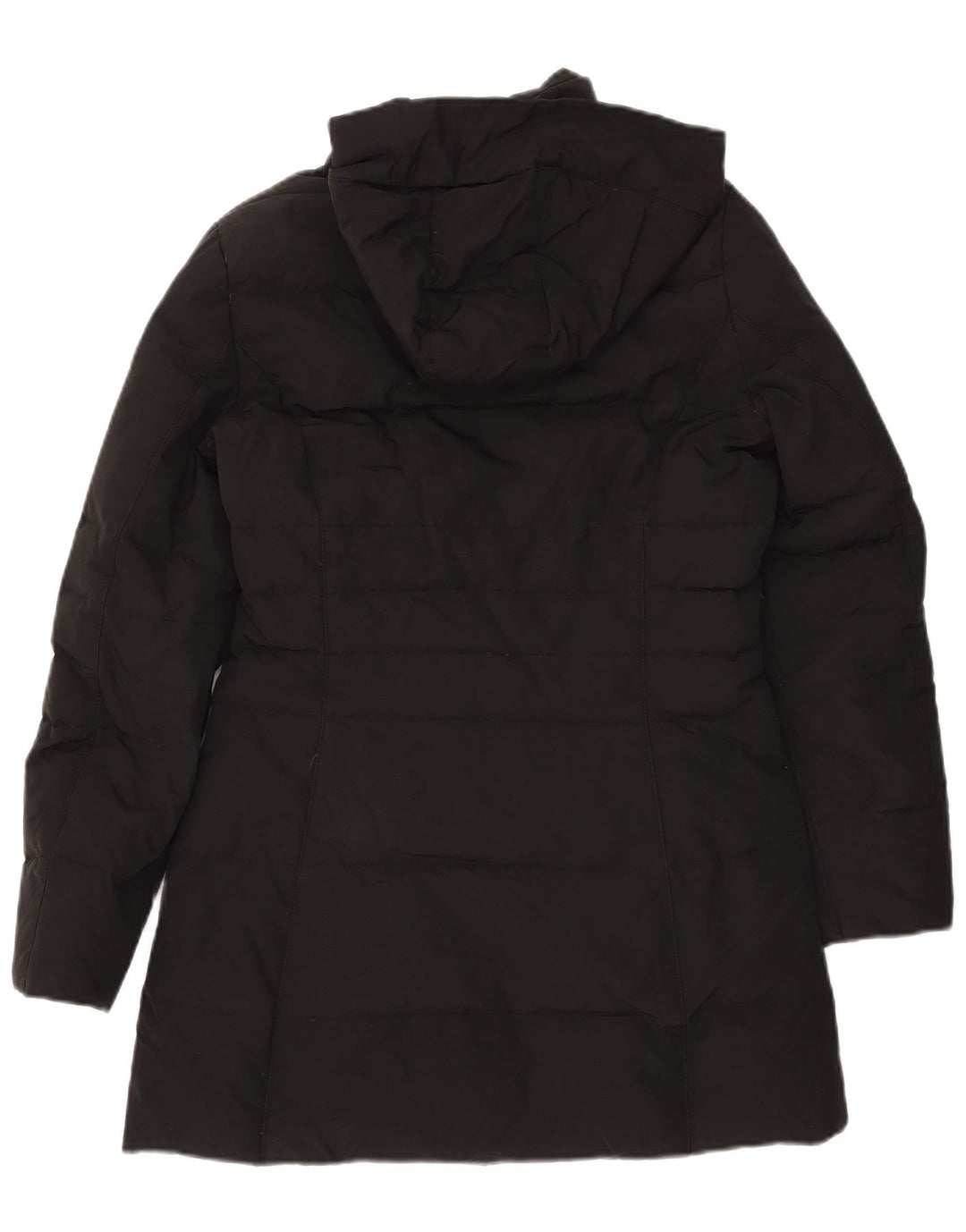 Woolrich Polstret frakke med hætte til kvinder UK 10 Small Black