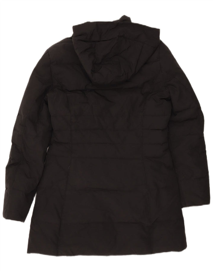 Woolrich Polstret frakke med hætte til kvinder UK 10 Small Black